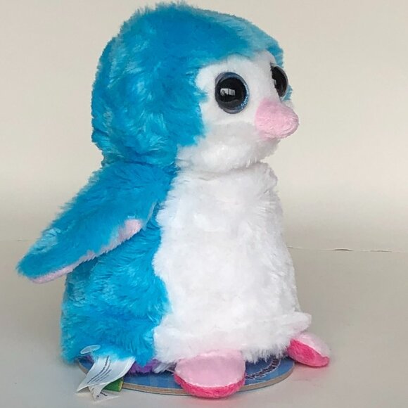 🔥3 For $20 🔥New w/Tag Penguin Reversible Plush Purple/Blue Switch-A-Rooz 8" - Picture 12 of 15